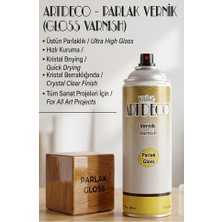 Artlantis Parlak Vernik 400 ml Sprey 1 Adet Artdeco Kalıcı Şeffaf Koruma Iç ve Dış Mekan Akrilik Çizilmeye Karşı Dayanıklı Kalıcı