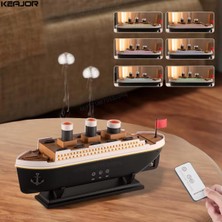 Blueseed Bs-H4 Nostaljik Gemi Tasarımlı Işıklı Buharlı Ultrasonik Hava Nemlendirici Aroma Difüzörü Koku