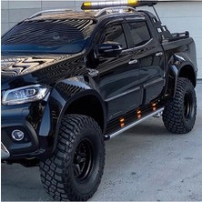 Teknocity Mercedes x Class W470 2017+ ( Jumbo ) ile Uyumlu Çamurluk Üstü Dodik Kaplama (Parlak Siyah)