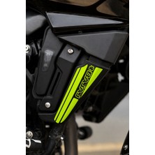 Banxtre Bajaj Pulsar NS200 Için Yan Radyatör Kapakları Için Bajaj Yazılı Sticker Seti (Sağ ve Sol)
