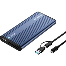 Acasis EC4702 20GBPS, Max. 8tb M.2 Nvme/m.2 Sata SSD Destekli, Kolay Kurulum, Pasif Soğutma, Alüminyum SSD Disk Kutusu