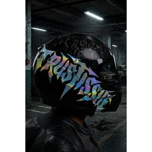 Banxtre Motosiklet ve Kask Için Gotik Yazı Tipiyle Trust Issue Sticker Etiket (1 Adet)