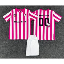 Rodak Spor Hello Kitty Pembe Özel Tasarım Şortlu Çocuk Forma