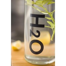Uslucan Alışveriş H2O Borosilikat Cam Matara Vakum Kapaklı Su Şişesi Suluk Gri 1000 ml