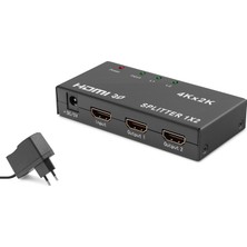 İlkyaz Fashion HDMI Splitter 4K 3D 1 In 2 Out - Siyah HDX1295