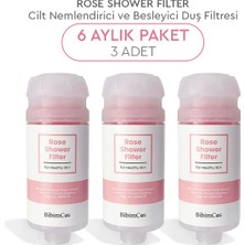 Bibimcos Rose Shower Filter - Gül Özlü Duş Filtresi 3\'lü (6 Aylık Paket)