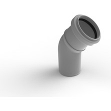 Ege Yıldız 40 mm Açık Dirsek 45° Atıksu Pis Su Dirseği
