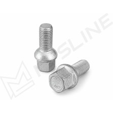 Mesline Mercedes -Benz W124 Uyumlu Kısa Bijon Civatası M12 x 1,50 20 Adet