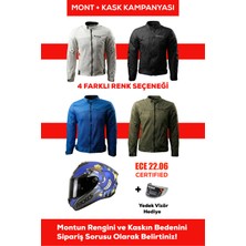 Revertech Şehir Içi Kullanıma Uygun Korumalı Yazlık Motosiklet Montu + Hediye Axxıs Draken S Bombs B7 Kask 🎁