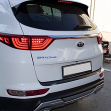 Kia Sportage Arka Tampon Eşiği Tampon Üstü Plastik Koruma Mat Siyah 2016 2018 Arası