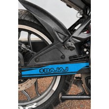Banxtre Bajaj Motor Grubu Için Yan Maşaya Uygun Bajaj Yazılı Kaplama Sticker (33CMX5CM) (1 Adet)