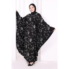 Bym Fashion Yarasakol Nakışlı  Elbise 7084 Ekru