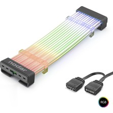 Venüs Shopping Silikon Işıklı Bükülebilir Argb Light Board 24 Pin - Siyah ND2801