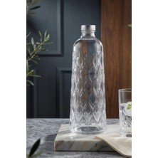Paşabahçe 80405 Leafy Cam Su Şişesi 1035 cc Modern Tasarım ve Şık Sunum İçin Uygun