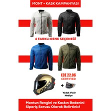 Revertech Şehir Içi Kullanıma Uygun Korumalı Yazlık Motosiklet Montu + Hediye Axxıs Draken S Gear A9 Kask 🎁