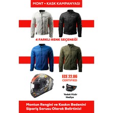 Revertech Şehir Içi Kullanıma Uygun Korumalı Yazlık Motosiklet Montu + Hediye Axxıs Draken S Dınatoon B5 Kask 🎁