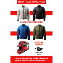 Revertech Şehir Içi Kullanıma Uygun Korumalı Yazlık Motosiklet Montu + Hediye Axxıs Draken S Jolly Cs Kask 🎁