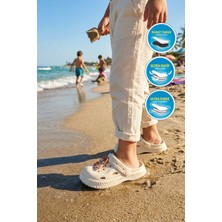 Walkway 404 F-P Ekru  Unisex Çocuk Sabo Terlik