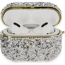 Uravas Store Newface Airpods Pro 2 (2.nesil) Luz Taşlı Kılıf - Mavi
