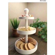SLM Üç Katlı Atıştırmalık ve Pasta Standı, Servis Standı