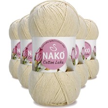 Nemere 5 Adet Cotton Lüks Yelek Tunik Kazak Bluz Hırka Ipi Yünü Açık Bej 97543
