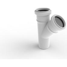 Ege Yıldız 40 mm Tek Çatal 45 Derece Atık Su Pissu Çatalı