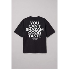 Gothamvibes Erkek Boxy Shazam Siyah Premium T-Shirt