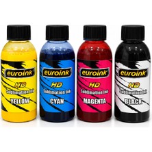 Euroink Sublimasyon Mürekkep 4 Renk Için Set