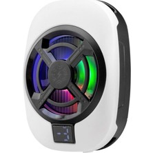 Nemere Telefon Buz Soğutucu Fan Isı Gösterge LED Beyaz HDX4612