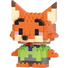 Brixie Nick Wilde Tilki Karakteri Mikro LEGO - 147 Parça Masa Üstü Figür