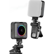 Mo Dou Rgb LED Telefon Selfie Işığı – Şarjlı Mini Video Çekim Lambası 2000 Mah Canlı Yayın Işığı 2500-9000K