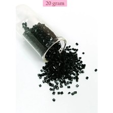 Nemere Kesme Cam Boncuk 2mm - 20 Gram - Siyah -BNC312