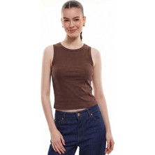 Shopping Shop Sıfır Kol Atlet Body KAHVE