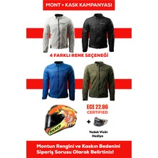 Revertech Şehir Içi Kullanıma Uygun Korumalı Yazlık Motosiklet Montu + Hediye Axxıs Draken S Bombs A5 Kask 🎁