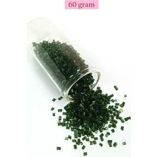 Nemere Kesme Cam Boncuk 2mm - 60 Gram - Şeffaf Koyu Yeşil - BNC367