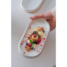 Acar Bıanco Lınea 6'lı Oval Kayık Tabak 10X23CM