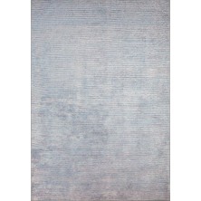 Pera Halı Modern Ince Çizgili Açık Mavi ve Gri Minimalist Halı - AL168OU