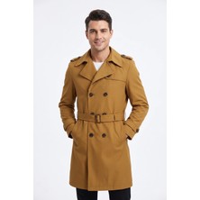 Uki Kahve Comfort Fit Trençkot