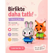 Bricks Brixie Daisy Duck Nano Block Set - 120+ Parça Eğitici 3D Mikro Blok Seti | Koleksiyonluk