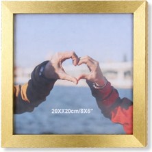 Digitronix Ahşap Kare Fotoğraf Çerçevesi 20X20 Altın