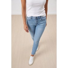 Gülseli Kadın Yıkamalı Likralı Jean Kot Pantolon P-00021586