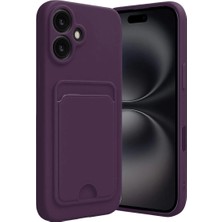 Nerm Iphone 16 Kılıf Kelvin Kartvizitli - Derin Mor