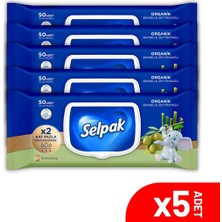 Selpak Bambu Zeytinyağlı Islak Mendil 5'li