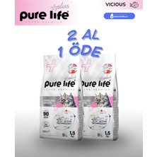 Pure Life Plus Somonlu Kısırlaştırılmış Yetişkin Kedi Maması 1.5 kg X2