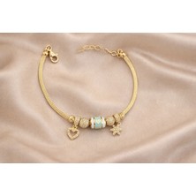 Rome Oro Yıldız Charm Bileklik