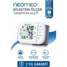 Neomed DBP-2266 Geniş Ekranlı Hafızalı Bilekten Dijital Tam Otomatik Tansiyon Aleti
