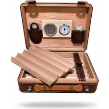 Cohiba Deri Puro 10'lu Taşıma Çantası Çakmak+ Kesme Seti EBAT:8,5X22X27CM.