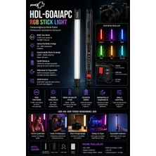 Pdx HDL-60AIAPC Rgb Stick Light | Çubuk LED Işık | Renkli Aydınlatma