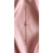Rome Oro Pembe Yonca Bileklik