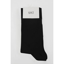 Uki Siyah Tekli Çorap